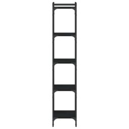 Berkfield Home Bookcase 5-Tier Black 40x30x154 cm Engineered Wood - Size: 40 x 30 x 154 cm - thumbnail 5