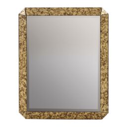 Orsina Antique Gold Finish Wall Mirror, Rectangular Mirror With Traditional Frame, Stylish Accent Mirror For Decor