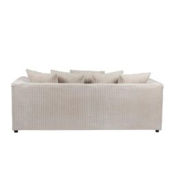 Furniture 786 Chicago Jumbo Cord 3 Seater Sofa in Ivory - thumbnail 2