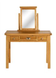 Birlea Woburn 3 Drawer Dressing Table Oak in Light Oak - thumbnail 5