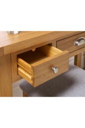 Birlea Woburn 3 Drawer Dressing Table Oak in Light Oak - thumbnail 3