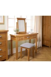Birlea Woburn 3 Drawer Dressing Table Oak in Light Oak - thumbnail 1