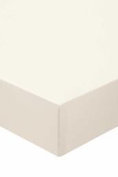 Murmur ' 1000TC' Plain Dye Fitted Sheet in Ivory - Size: Super King Fitted - thumbnail 1