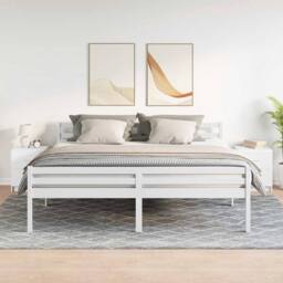 Berkfield Home Durable Bedside Cabinets 2 pcs with 2 Drawers White 40x36x50 cm - Size: 40 x 36 x 50 cm - thumbnail 2