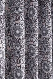 Laurence Llewelyn-Bowen 'Romilly' Floral Jacquard Blackout Pair of Eyelet Curtains in Natural - Size: 229 cm width x 229 cm drop - thumbnail 3