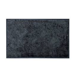 The Rug Shop UK Silver Grey Modern Plain WashaMat in Charcoal - Size: 90 cm x 60 cm - thumbnail 1