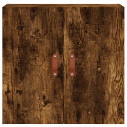 Berkfield Home Wall Cabinet Smoked Oak 60x31x60 cm Engineered Wood in Brown - Size: 60 x 31 x 60 cm - thumbnail 5