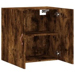 Berkfield Home Wall Cabinet Smoked Oak 60x31x60 cm Engineered Wood in Brown - Size: 60 x 31 x 60 cm - thumbnail 6