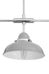 Orsina Grey Chrome Pendant Light With 3 Stainless Steel Shades, Vintage Industrial Ceiling Light For Kitchen Island - thumbnail 5