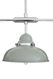 Orsina Grey Chrome Pendant Light With 3 Stainless Steel Shades, Vintage Industrial Ceiling Light For Kitchen Island - thumbnail 3