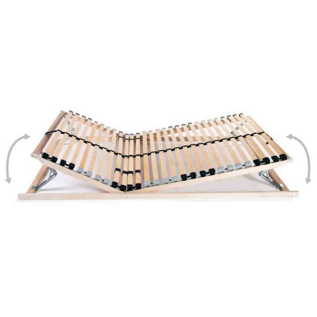 Berkfield Home Slatted Bed Base with 28 Slats 7 Zones 80x200 cm in Brown