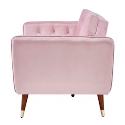 Bravich LTD Victoria Sofa Bed 3 Seater Velvet Click Clack in Pink - thumbnail 3
