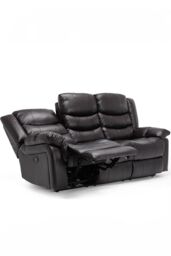 More4Homes Seattle Electric Recliner Bonded Leather 2+3 Seater Sofa Set in Brown - thumbnail 3