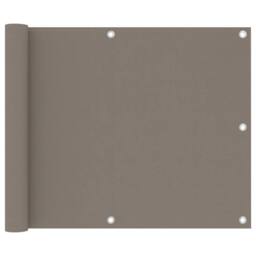 Berkfield Home Balcony Screen Taupe 75x300 cm Oxford Fabric in Beige - thumbnail 1