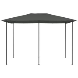 Berkfield Home Gazebo 3x4x2.6 m Anthracite 160 g/m ² in Black - thumbnail 2