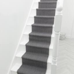 runrug Stair Runner Carpet - Reversible & Durable, 2mm - 'Coastal' in Black - Size: 60 cm x 660 cm - thumbnail 5