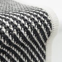 runrug Stair Runner Carpet - Reversible & Durable, 2mm - 'Coastal' in Black - Size: 60 cm x 660 cm - thumbnail 2