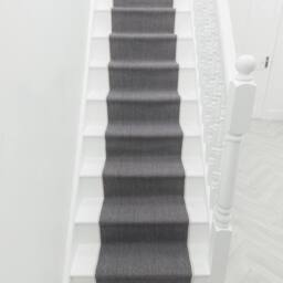 runrug Stair Runner Carpet - Reversible & Durable, 2mm - 'Coastal' in Black - Size: 60 cm x 660 cm - thumbnail 4