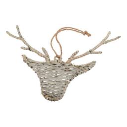 Lemon Pavilion Furniture and Decor The Noel Collection Hanging Reindeer - L12 x W19 x H14 cm - Brown - thumbnail 2