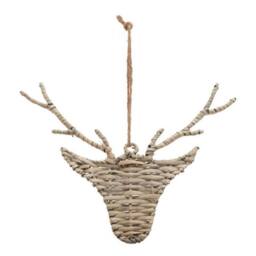 Lemon Pavilion Furniture and Decor The Noel Collection Hanging Reindeer - L12 x W19 x H14 cm - Brown - thumbnail 1