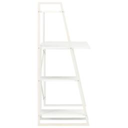 Berkfield Home Desk with Shelving Unit White 102x50x117 cm - Size: 102 x 50 x 117 cm - thumbnail 3