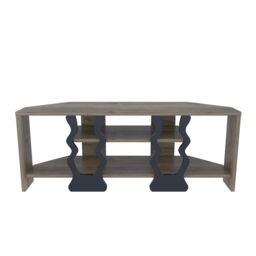 Decorotika Firal Corner TV Stand TV Unit for TVs up to 45 inch in Brown - thumbnail 4