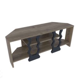 Decorotika Firal Corner TV Stand TV Unit for TVs up to 45 inch in Brown - thumbnail 5