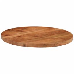 Berkfield Home Table Top √ò60x2.5 cm Round Solid Wood Acacia in Brown - Size: 60x2.5 cm - thumbnail 3