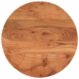 Berkfield Home Table Top √ò60x2.5 cm Round Solid Wood Acacia in Brown - Size: 60x2.5 cm - thumbnail 1