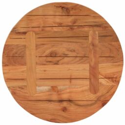 Berkfield Home Table Top √ò60x2.5 cm Round Solid Wood Acacia in Brown - Size: 60x2.5 cm - thumbnail 5