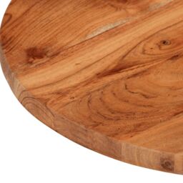 Berkfield Home Table Top √ò60x2.5 cm Round Solid Wood Acacia in Brown - Size: 60x2.5 cm - thumbnail 6