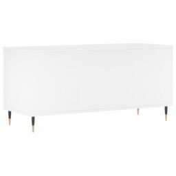 Berkfield Home Record Cabinet White 100x38x48 cm Engineered Wood - Size: 100 x 38 x 48 cm - thumbnail 6