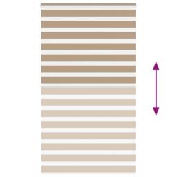 Berkfield Home Elegant Zebra Blind Sand Brown 135x230 cm Fabric Width 130.9 cm P - thumbnail 5