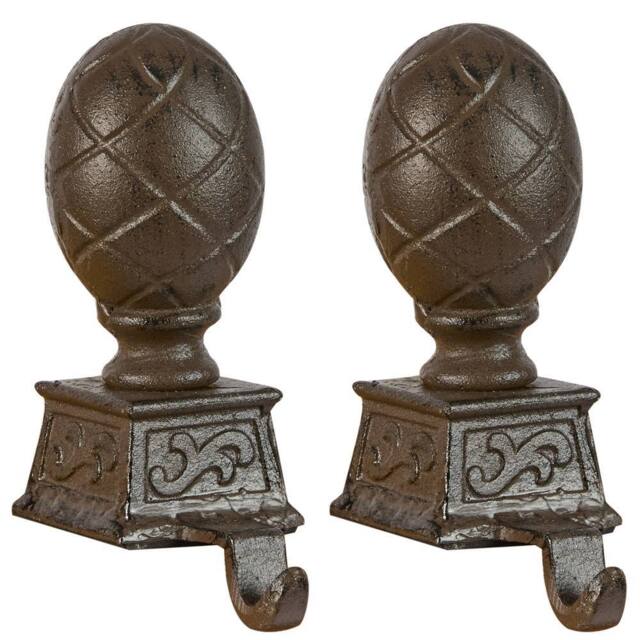 Dibor Set of 2 Antique Brown Artichoke Christmas Stocking Holder - Size: 2 Pack - image 1