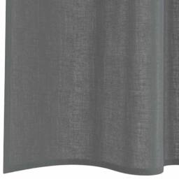 Berkfield Home Voile Curtains with Rod Pockets 2 pcs Dark Grey - thumbnail 6