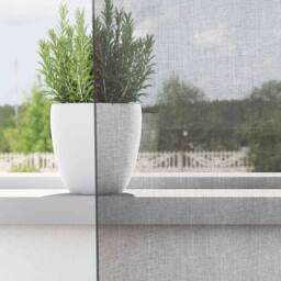 Berkfield Home Voile Curtains with Rod Pockets 2 pcs Dark Grey - thumbnail 3
