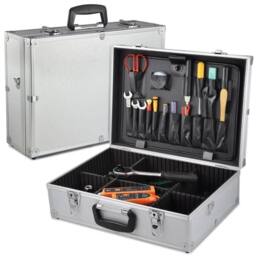 Marco Paul Aluminium Lockable Tool Storage Case in Silver - Size: 500mm