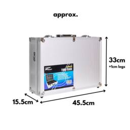 Marco Paul Aluminium Lockable Tool Storage Case in Silver - Size: 500mm - thumbnail 2