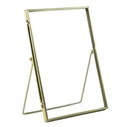 "Nicola Spring 5x Standing Metal Photo Frames - 6"" x 8"" Picture Display Poster Frame in Gold"