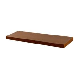 Harbour Housewares 100cm Floating Wall Shelf - Wall Mounted Shelf for Storage & Display in Walnut