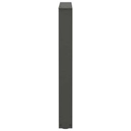 Berkfield Home Dining Table Legs V-Shape 2 pcs Anthracite 70x(72-73.3) cm Steel in Black - thumbnail 6