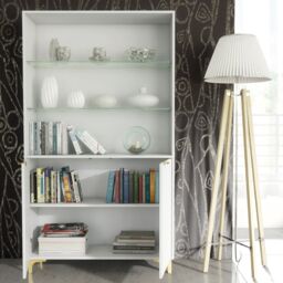 Creative Furniture Tide Crest Display Cabinet 175cm - Modern Fluted Design in Grey or White - thumbnail 6
