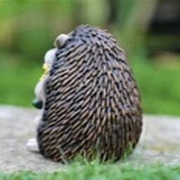 EONLION Garden Ornament Animal Hedgehog Flowers Home Decor - thumbnail 3
