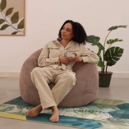 icon Kingston Classic Beanbag, Corduroy 2 Pack in Brown - Size: Medium - thumbnail 3