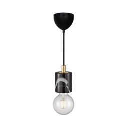 Nordlux Vintage Indoor Pendant Light Black Marble E27 Retro - Mains Powered, IP20 - thumbnail 3