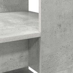 Berkfield Home Desk with Storage Concrete Grey 113x54x120 cm Engineered Wood - Size: 113 x 54 x 120 cm - thumbnail 7