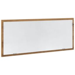 Berkfield Home LED Bathroom Mirror Artisan Oak 100x8.5x37 cm Engineered Wood in Brown - thumbnail 5