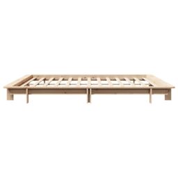 Berkfield Home Bed Frame without Mattress 180x200 cm Super King Solid Wood Pine in Brown - thumbnail 5