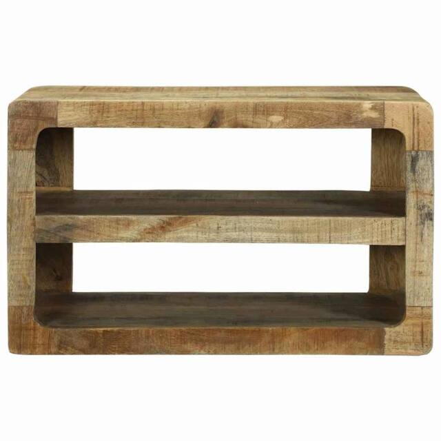 Berkfield Home TV Cabinet 60x32x36 cm Solid Wood Mango in Brown - Size: 60 x 32 x 36 cm - image 1