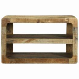 Berkfield Home TV Cabinet 60x32x36 cm Solid Wood Mango in Brown - Size: 60 x 32 x 36 cm - thumbnail 1